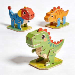 Rompecabezas 3D de Diseño de Dibujos Animados Más Vendido, Juego Educativo para Niños, Rompecabezas de Animales 3D de Cartón <span class=keywords><strong>Personalizado</strong></span> para Ensamblar - Product Image 1