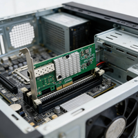 Carte réseau filaire PCI EXPRESS 10 Gbps, carte réseau à fibre optique filaire PCI-E haute vitesse SFP+ pour ordinateur de bureau et serveur