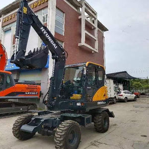 Excavator Bekas Hyundai 60w-7 HW60ECO Excavator Roda 6 Ton dalam Kondisi Baik Otomatis Bekas Hyundai60w-7 Alat Berat Konstruksi - Product Image 2