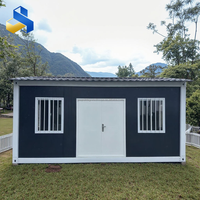 Cabine de Garde Intégrée Moderne et Respirante au Design Personnalisé, Chalet Préfabriqué Conteneur Modulaire, Mini-Conteneur