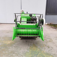 Petite moissonneuse-batteuse compacte pour riz, blé, céréales, avec batteuse intégrée, pour utilisation en montagne sur les pommes de terre et autres cultures