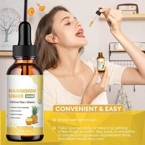Tintura líquida oral vegana para adolescentes, glicinato de magnesio con bromelina y vitaminas, promueve la función nerviosa e intestinal para adultos - Product Image 5