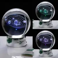 סיטונאי זול כוכבי הלכת דגם כדור זכוכית כדור בלייזר מותאם אישית ברור K9 קריסטל כדור לצילום