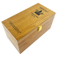 Boîte cadeau rectangulaire en bois de chêne faite à la main avec gravure laser pour whisky, brandy, vin rouge, champagne, spiritueux et boissons alcoolisées
