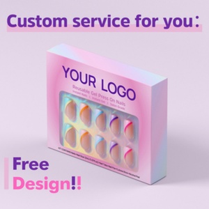 Btartbox Custom Luxury Press on Nails Wholesale Artificial Fake French Nails High Quality Handmade Soft Gels Press on Nails - Product Image 6