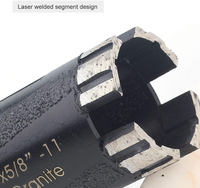 Foret à noyau diamanté sec de haute qualité 1-3/8 "pour granit avec filetage 5/8"- 11