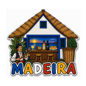 Aimant <span class=keywords><strong>de</strong></span> réfrigérateur souvenir <span class=keywords><strong>de</strong></span> l'île <span class=keywords><strong>de</strong></span> Madeira en MDF 3D, design personnalisé, Madeira, Portugal - Product Image 2