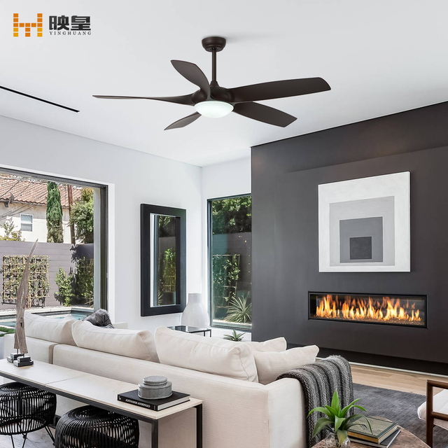 Luxury ABS Blades Indoor Modern Decorative LED Ceiling Fan With Light