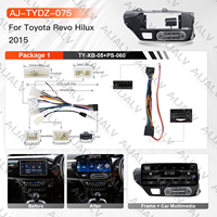 Marco para el Tablero del Automóvil, Pantalla Táctil Android, DSP, GPS, 12.3 Pulgadas, para Revo Hilux 2015, Volante a la Derecha, Color Negro UV