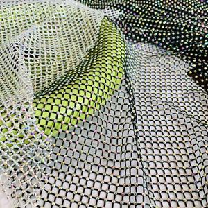 Bán buôn lưới màu đen với tinh thể AB Rhinestone vải - Product Image 2