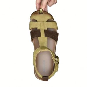 Sandales romaines à une bride en cuir souple, tressées et ajourées, au design original et élégant, ultra-douces, pour femmes, pour l'extérieur, les vacances et la plage - Product Image 6