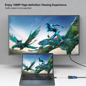 Benfei USB C Để VGA Adapter <span class=keywords><strong>Thunderbolt</strong></span> <span class=keywords><strong>3</strong></span>/4 Để VGA Adapter Với Nhôm & Nylon Vuông Trường Hợp Cho Máy Tính Xách Tay Sử Dụng - Product Image 6