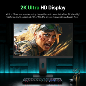 จอเกมมิ่ง QHD <span class=keywords><strong>1440P</strong></span> ขนาด 27 นิ้ว <span class=keywords><strong>OLED</strong></span> 480Hz 360Hz 280Hz 240Hz 0.03ms ตอบสนองรวดเร็วพิเศษ สำหรับอีสปอร์ตและงานสร้างสรรค์ระดับมืออาชีพ - Product Image 3