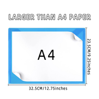 Portefeuilles en plastique A4 transparents, enveloppes de documents, portefeuilles Popper avec bouton