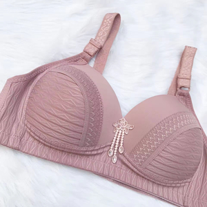 Hot Selling Quality Plus Size Full Cup Backless <b>Bras</b> Shaping Anti-Sag Bralettes Wireless <b>Bras</b> for Women - Product Image 3