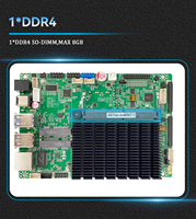 Placa base con procesador J4125 DDR4 8GB HD LVDS EDP USB3.0 LAN 2 RS232 COM Linux Win10 placa principal Mini Itx integrada
