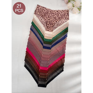 Tanga Sexy Personalizada para Mujer, Ropa Interior de Seda de Hielo, Cintura Baja, Sin Costuras, con Estampado y Diseño, Tallas XS-2XL, Lencería de Talla Grande - Product Image 3