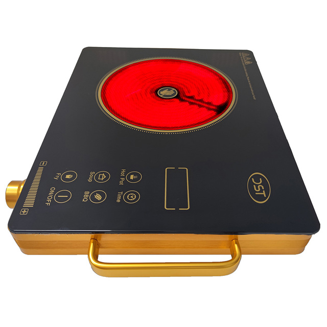 Intelligent Ceramic Electric Stove Multi-Functional Desktop With Knob Control 2KW T1-07A