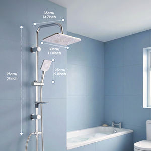 Set Doccia Termostatico in Acciaio Inox con Soffione a Pioggia e Cascata, <span class=keywords><strong>Acquisto</strong></span> all'Ingrosso dal Produttore - Product Image 5