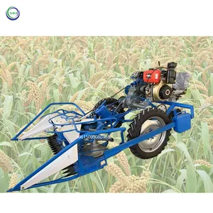 Vehicle-Mounted Diesel Engine Powered Corn And Grass Harvesting And Bundling Integrated Machine Wormwood Reed Harvester