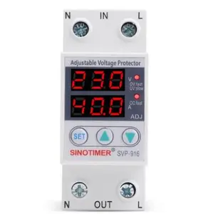 SVP-916 Adjust Voltage Relay Control Over Under Voltage Protector 220V 63A 40A Overvoltage and Over Current Protection Devices