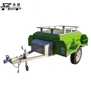 Vente flash <span class=keywords><strong>Remorque</strong></span> de remorquage automobile à plateau ouvert Petite caravane avec tente - Product Image 6