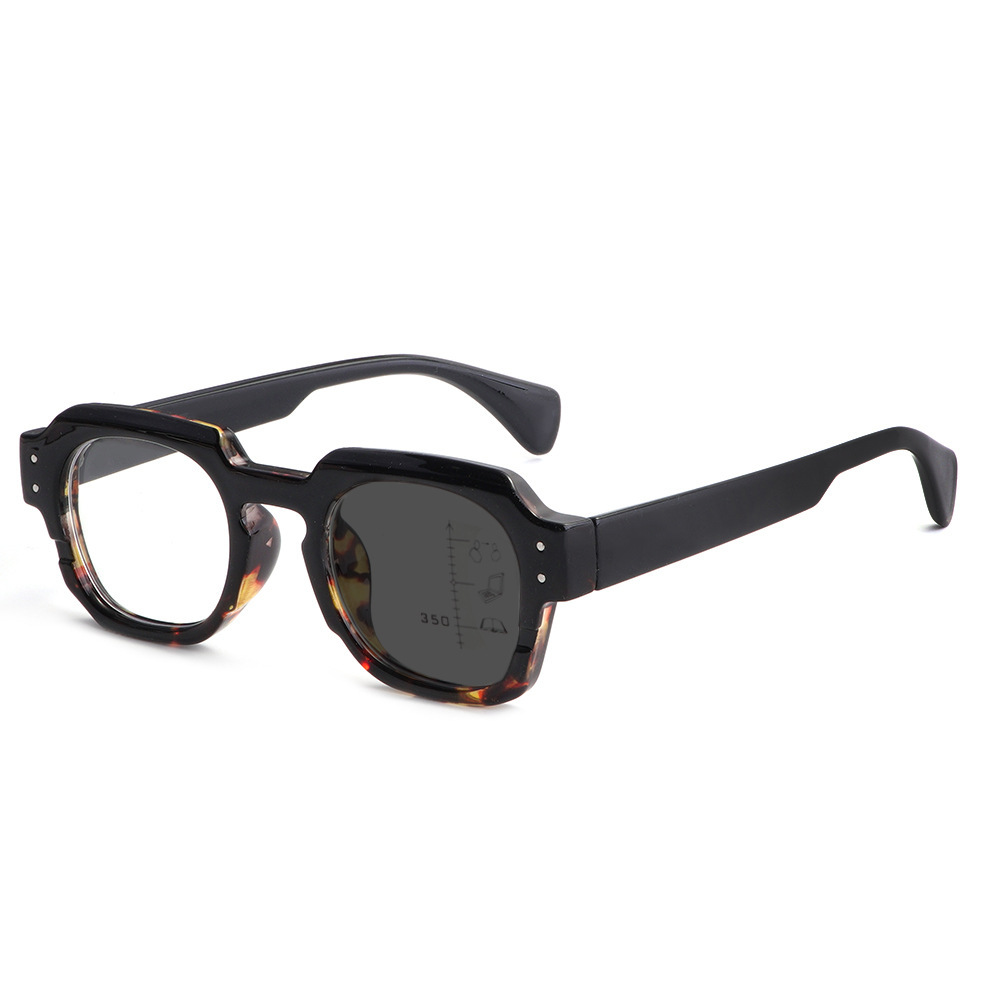 Lunettes multifocales progressives - Monture écaille de tortue Pieds noirs