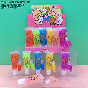 Conjunto de Brilho Labial Fantasia de Marca Própria Por Atacado 24 Peças 2 em 1 Esmalte Labial Espelhado Brilho Labial Personalizado - Product Image 4
