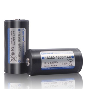 Batería Recargable de Iones de Litio de Alta Capacidad 18350 1600mAh 3.7V con Protección para Linterna, Lámpara Frontal, Vape OEM P1835C4 - Product Image 2