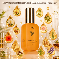 Huile Essentielle Capillaire pour Soin du Cuir Chevelu – Sérum Hydratant Fixateur d'Humidité – Formule Non Grasse – 12 Huiles Botaniques – Nourrit en Profondeur – Huile Capillaire Premium