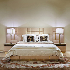 Bedroom Furniture Double Hotel Metal <b>Bed</b> <b>Frame</b> Luxury Leather 2m Upholstered King Size <b>Beds</b> VLIPE-<b>BED</b>-02 Bedroom Furniture Doubl - Product Image 6
