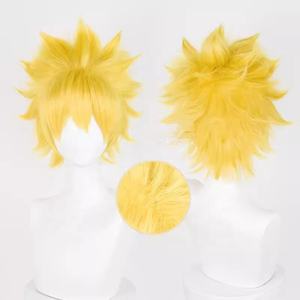 Vente en gros N <span class=keywords><strong>Aruto</strong></span> Anime 30cm court jaune Uzumaki N <span class=keywords><strong>Aruto</strong></span> perruque Cosplay synthétique résistant à la chaleur perruque de cheveux - Product Image 1