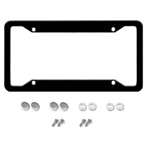 Personalized License Plate <strong>Frames</strong> Holders 4 Holes Custom Text Metal Chrome Car Tag Sign Covers for Front or Back of Car Truck - Product Image 5