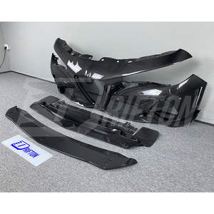 Parachoques delantero y guardabarros de fibra de carbono seca GTAM Perfect Conversion para Alfa Romeo Giulia Widebody Upgrade - Product Image 4