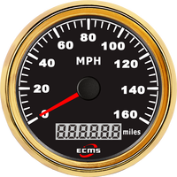 Nuevo Velocímetro GPS Blanco de 85 mm, 9-32 V, Señal GPS de 0-160 MPH, Serie ECMS ECP para Embarcaciones, Barcos y Yates, Resistente al Agua IP67