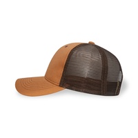 Parche bordado Logo Impreso Sombrero de camionero desgastado Bloque de color personalizado Gorra de camionero de malla