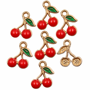 2025, lo último en abalorios de joyería de frutas de aleación esmaltada de alta calidad, perfectos para manualidades de pulseras y collares DIY - Product Image 6