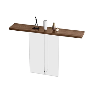 Mesa de Entrada de Madera Maciza Fabricada en Fábrica, Mesa <span class=keywords><strong>Suspendida</strong></span> de Acrílico, Muebles de Sala de Estar de Estilo Neoclásico Chino, Muebles de Entrada - Product Image 4