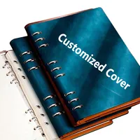Cuaderno Premium Personalizable B5 de 9 Anillas, Multifuncional, Elegante, de Cuero PU, para Oficina, Papelería, Regalo Duradero