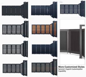 Puerta Corredera Eléctrica <span class=keywords><strong>de</strong></span> Aleación <span class=keywords><strong>de</strong></span> Aluminio, Puertas Correderas Curvas para Patio <span class=keywords><strong>de</strong></span> Villa, Garaje, Puerta Giratoria, Puerta <span class=keywords><strong>de</strong></span> Entrada en Forma <span class=keywords><strong>de</strong></span> L - Product Image 5