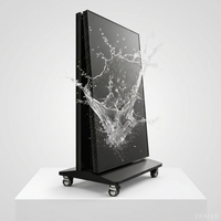 Écran d'affichage LED portable et pliable (P2.5) / Affichage numérique publicitaire LED GOB, luminosité 1000 cd, garantie 2 ans pour les centres commerciaux