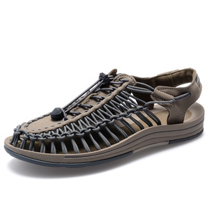 Sandalias de Verano para Hombre, Hechas a Mano, Antideslizantes, Cómodas y Ligeras, con Plataforma, para Playa, Senderismo y Aire Libre, con Suela de Goma OEM - Product Image 2