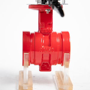 صمام فراشة يدوي من الحديد الزهر بضغط PN16 وقطر DN65 مع ذراع يدوي - Product Image 4