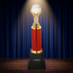 Trofeo de Diamante de Metal Fundido a Presión Personalizado con Grabado Láser e Impresión UV para Ocasiones Especiales, Premio por Logro Personalizado - Product Image 1