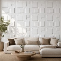 Panneau mural en PVC 3D abstrait décoratif flottant et étanche 50x50cm pour escalier - Vente en gros