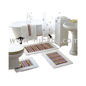 Exportador indio ofrece elegante juego de alfombras de baño como un elegante artículo de regalo para baños - Product Image 1