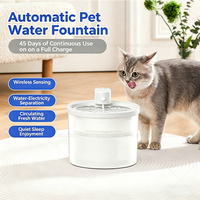 Fontaine à eau pour chat Elecpet OEM, batterie 2200mAh, 2,5L, sans fil, capteur, ultra silencieuse, Bebedouro De Agua Para Pet Com Sensor