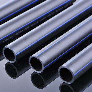 ท่อ HDPE คุณภาพสูง SDR33 0.5MPa สำหรับน้ำ ท่อพลาสติก PE100  ขนาดเส้นผ่านศูนย์กลางตามสั่ง สีดำ สำหรับจ่ายน้ำ - Product Image 1