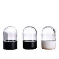 Bocal en verre vide en forme de capsule ronde, hermétique, anti-odeur, pour le stockage de fleurs, récipient de rangement en forme de dôme