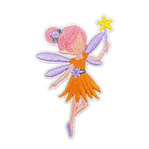 Iron on Embroidered Cute Spring Flower Angel butterfly Bowknot <b>Bee</b> House Mushroom Patches for Kid Clothes Bag Decoration - Product Image 5